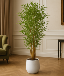 Luxury 210cm Artificial Bamboo Tree Tall Indoor Decorative Plant for Home & Office (Without Pot) - Image 3