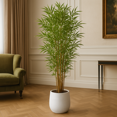 Luxury 210cm Artificial Bamboo Tree Tall Indoor Decorative Plant for Home & Office (Without Pot) - Image 3
