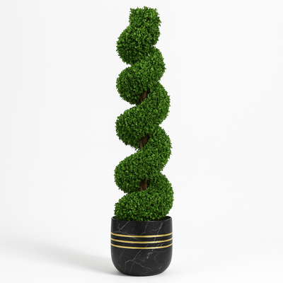 120cm Artificial Spiral Topiary Bonsai Tree Premium Indoor & Outdoor Home Décor Plant (Without Pot) - Image 4