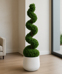 150cm Artificial Spiral Topiary Bonsai Tree Premium Indoor & Outdoor Home Décor Plant (Without Pot) - Image 3