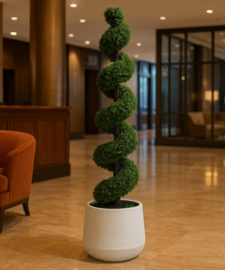 Alternative view of 180cm Artificial Spiral Topiary Bonsai Tree Premium Indoor & Outdoor Home Décor Plant (Without Pot)