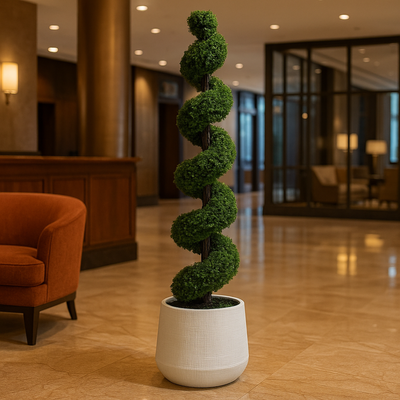 180cm Artificial Spiral Topiary Bonsai Tree Premium Indoor & Outdoor Home Décor Plant (Without Pot) - Image 2