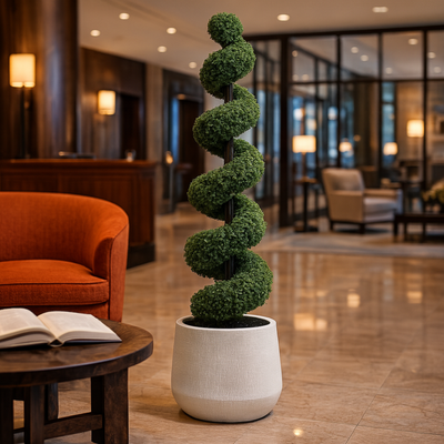 180cm Artificial Spiral Topiary Bonsai Tree Premium Indoor & Outdoor Home Décor Plant (Without Pot) - Image 3
