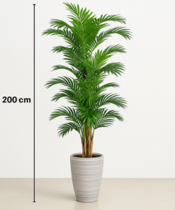 200cm Artificial Areca Palm Tree Luxury Indoor Home & Office Décor Plant (Without Pot)