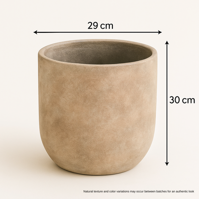 Textured Ceramic Planter Pot Premium Indoor & Outdoor Décor (29x30cm) - Image 3