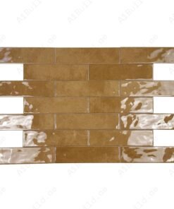 Alternative view of Tonal Symphony Medium Coffee Glossy Ceramic Artisanal Tile