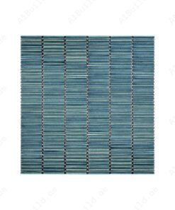 Aurora Strips Series Pine Green Long Strip Glossy Glazed Porcelain Mosaic