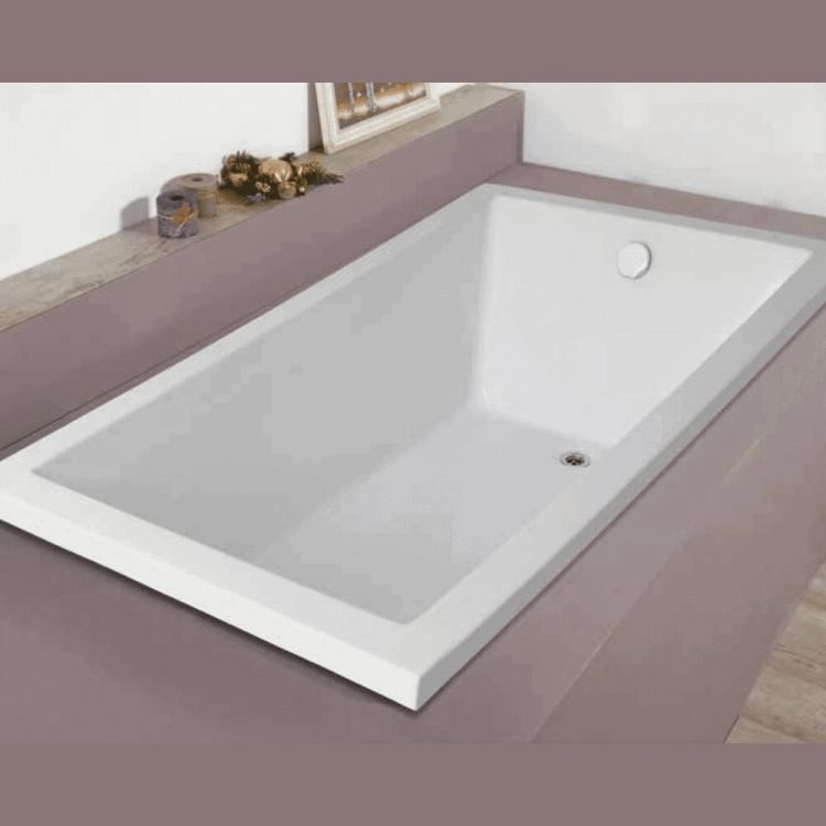 Jewel inset acrylic bathtub 200×100, 190×100, 170×100, 190×90