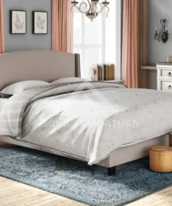 Laron Upholstered Bed with Free Mattress