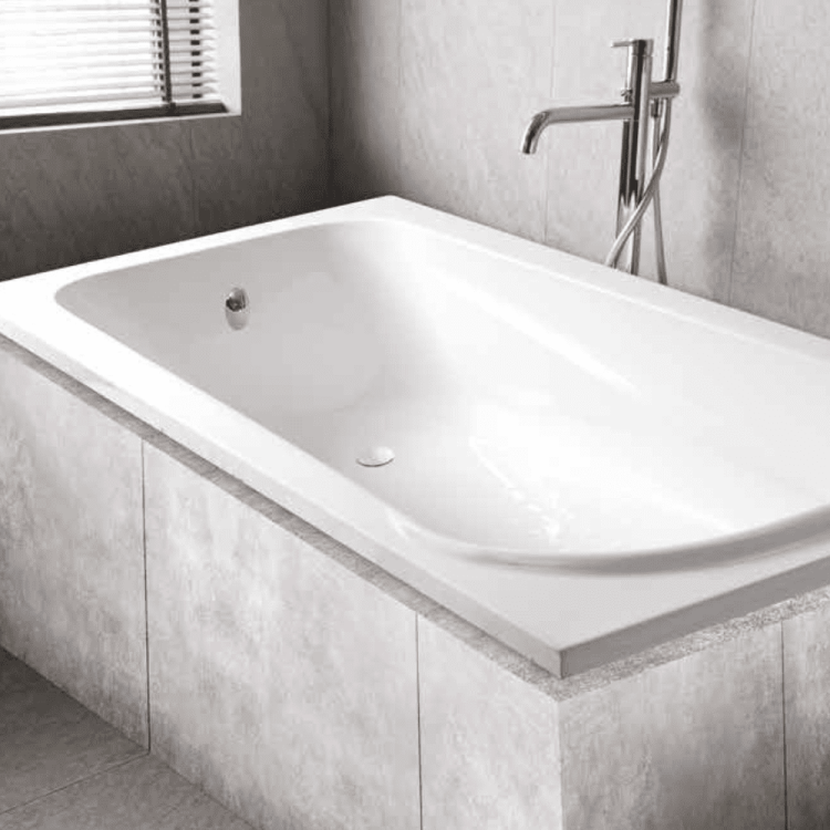 Malta acrylic rectangular bathtub 170x70cm