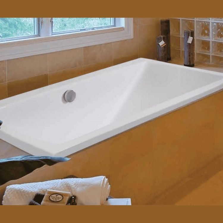 Neon acrylic rectangular bathtub 170x80cm