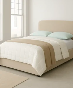 Noir Minimalist Bed with Free Mattress