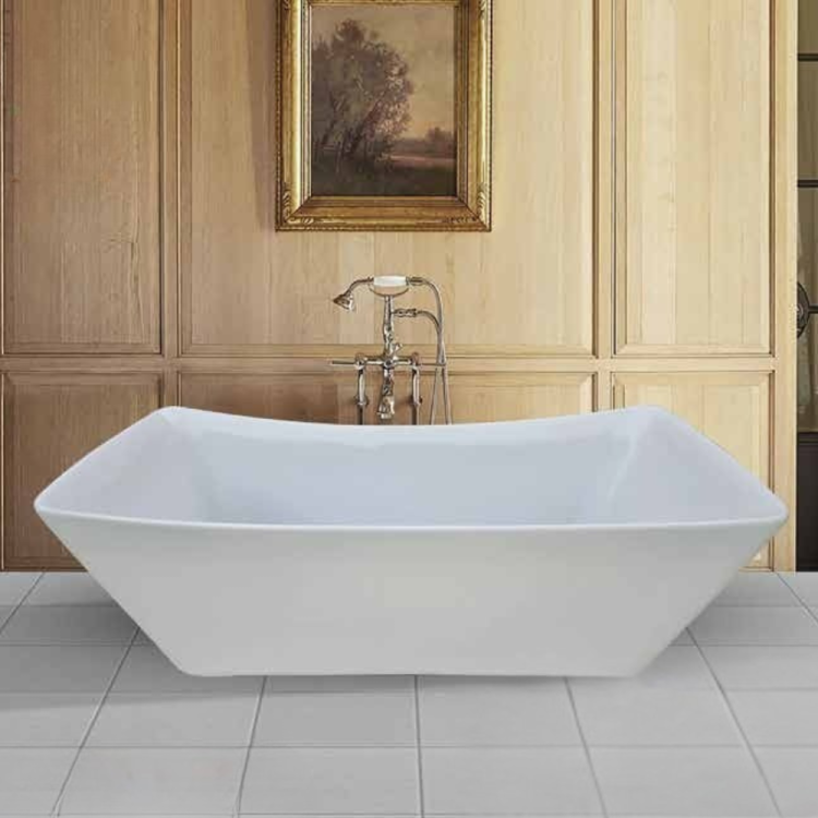 Orchid Freestanding acrylic white bathtub