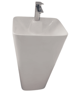 White pedestal basin dimensions 430x360x830mm