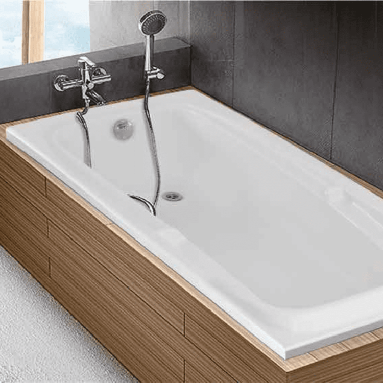 Relax acrylic rectangular bathtub 120x80cm 140x80cm 160x80cm 170x80cm