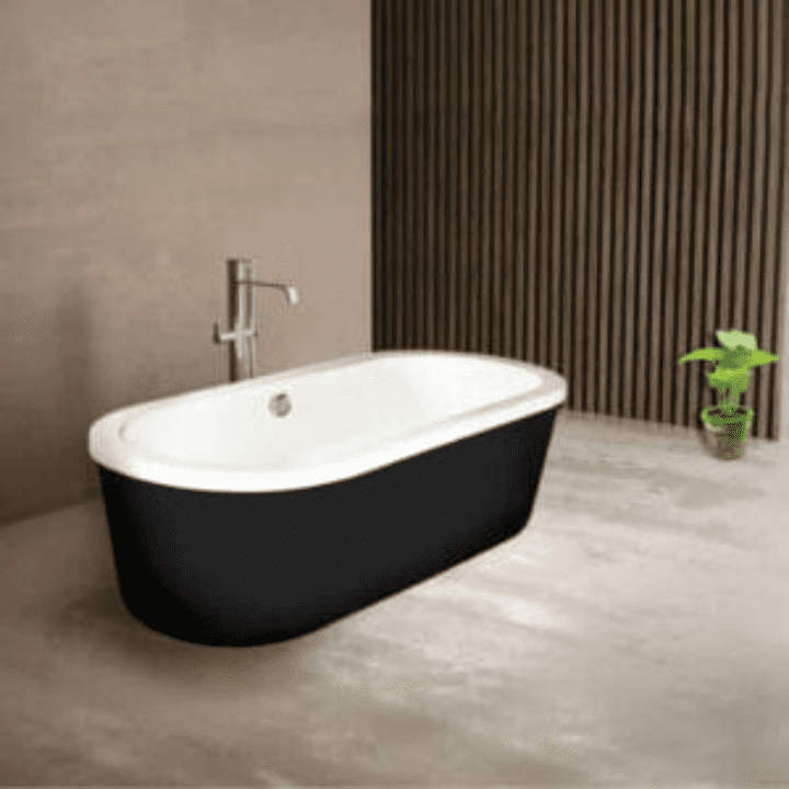Unwind in style: acrylic luxury bathtub with freestanding whirlpool jacuzzi
