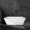 Luxury freestanding acrylic bathtub with whirlpool jacuzzi – 170cm x 80cm for ultimate relaxation