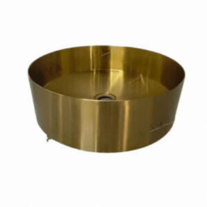 Luxury golden tabletop washbasin s-233.t19m2 model dimensions 400x400x150mm