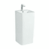 White pedestal basin  dimensions 400x400x830mm