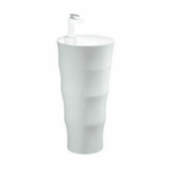 White pedestal basin dimensions 420x420x830mm
