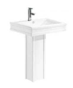 White pedestal washbasin dimensions 610x500x850mm