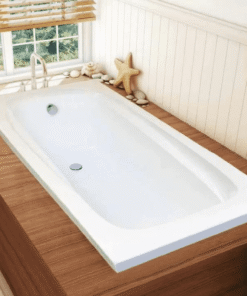 Omega acrylic bathtub – available in dimensions 140 x 70 x 35 cm and 150 x 70 x 35 cm
