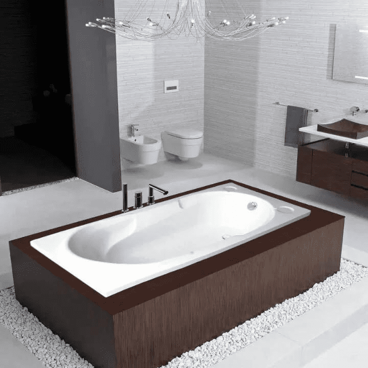 Luxurious mars acrylic bathtub – immerse yourself in comfort with a 170x80x40cm or 170x90x37cm spa experience