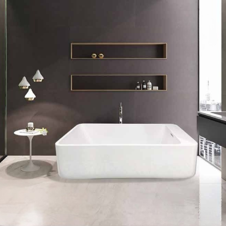 Rock freestanding acrylic bathtub