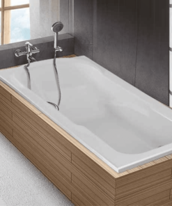 Salma acrylic rectangular bathtub 175x75cm