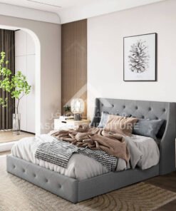 Serene Button Tufted Bed