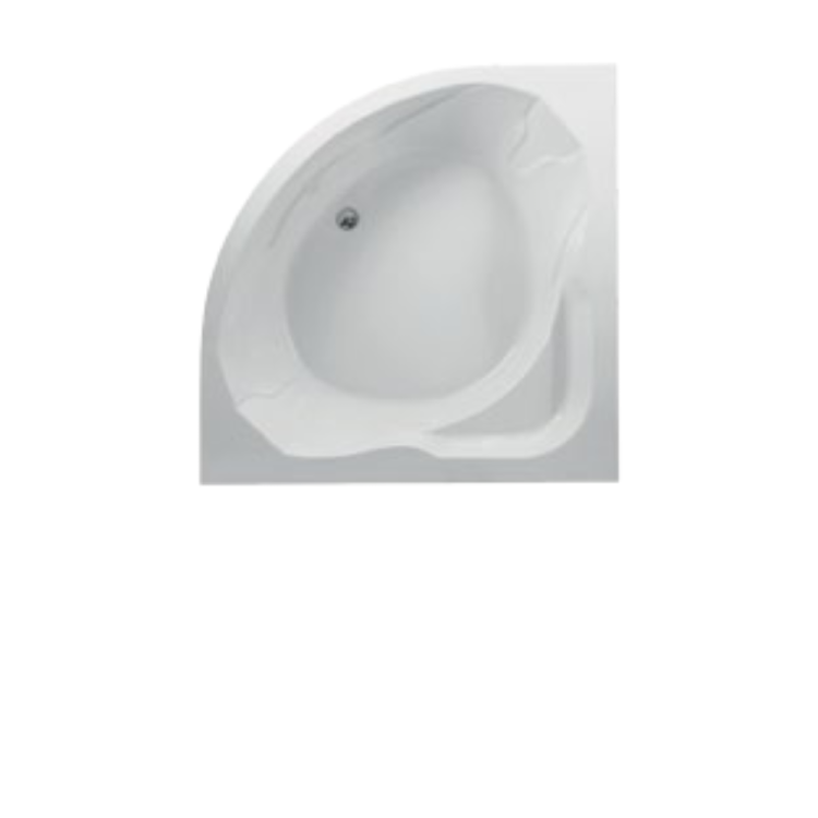 Hope acrylic corner bathtub size 150×150 cm - Image 2