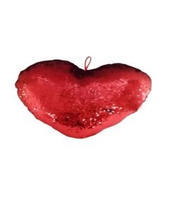 Madhoor Valentine's Day Sequin Heart Pillow 40 cm