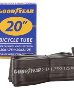Goodyear Bicycle Tube, 20 X 1.75/2.125 - 20-inch Bike Tube with Butyl Rubber - Dependable Mountain Bike Tubes for Premium Cycling - 20 X 1.75/2.125