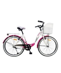 MOGOO Floress Cruiser Single Speed Bike 24 Inch, Pink