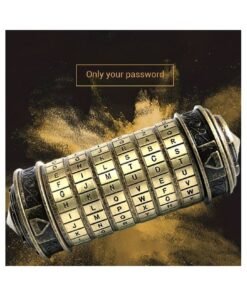 HOMESTAR [Vintage Gift Box] Stylish DIY Vintage Cylinder Gift Box with Password Lock - Secure Storage for Wedding Rings, Retro Key Box for Rings - Precise and Ideal Valentine's Day or Birthday Present