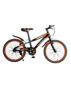 Vaux Max Kids Road Bike || 20 Inch Wheel Size || For Boys Girls|| Adjustable Seat || 20 Inch Side Stand - Orange