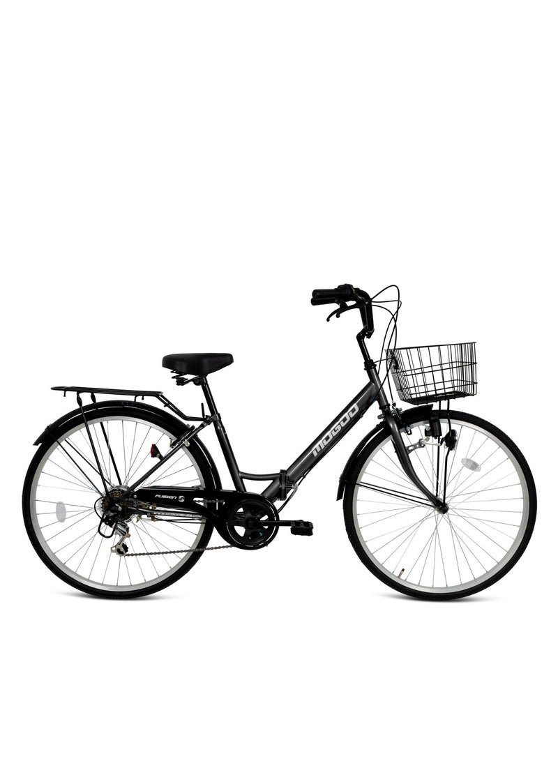 MOGOO Fusion Folding 24" City Bike - Black