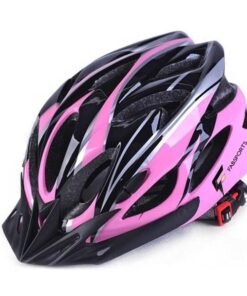 FABSPORTS Light Weight Bicycle/Bike Helmet with Flexible Padding for Kids and Adults, Adjustable Size, for Road and Mountain Cycling/Skating (Pink), One Size