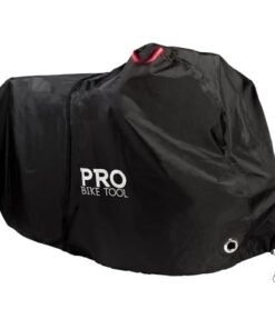 PRO BIKE TOOL Waterproof Bike Cover - Outdoor Bicycle Storage Fits up to Bikes - Heavy Duty Ripstop Material with UV Protection for Yard, Garden, or Car Racks - Durable Black Design - 81.5x46.5-Inch