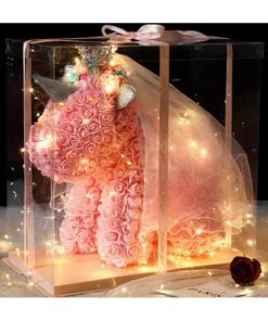 Via Saffi Rose Unicorn Plush Toy,Perfect Gift for Women & Girls, Birthday Present for Daughter, Girlfriend, Wife, Valentine’s Day, Kids & Teens