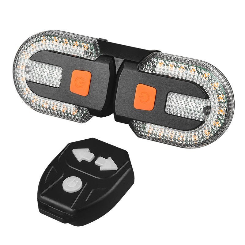Mountain Bike Wireless Remote Control Steering Flash Brake Tail Light Usb Charging Road Night Riding Light