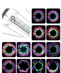 GROIC Bike Wheel Lights, LED Waterproof Bicycle Spoke Tire Light with 16-LED and 32 Different Patterns Bicycle Rim Lights for Mountain Bike/Road Bikes/Hybrid Bike/Folding Bike