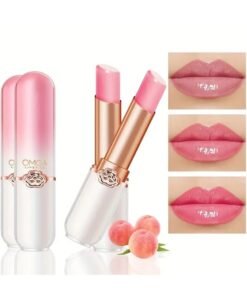 OMGA Peach Temperature Changing Color Lip Balm, Long Lasting Hydrating And Nourishing Lip Gloss, Jelly Lipsticks, Valentine's Day Gifts For Women Valentine's Day Gifts Contain Plant Squalane