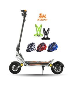 Kukirin A1 Electric Scooter – 800W Powerful Brushless Motor, 48V 13Ah Long-Life Battery, Max Speed 45km/h, Up to 45km Range, 10-Inch Tubeless Tires, Front & Rear Shock Absorption, Dual Disc Brakes, Bright LED Lighting, Smart LCD Display, IPX4 Water Resistance, Foldable 25.5KG Aluminum Frame, Supports 120KG – Adult Commuter E-Scooter