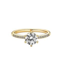 PANDORA Clear Sparkling Crown Solitaire Ring