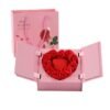 Home Smart Double Door Lifted Heart shaped Jewelry Box with Pendant - Beautiful Gift for Wife, Girl Friend, Mother and Sisters on Birthday, Valentines Day, Anniversary, Eid or Special Occasions