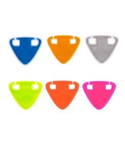 6 PCS Reflective Yield Symbols, Bike Triangle Sign, High-Visibility Reflective Stickers for Bicycles, Night Riding Warning Signs, Cycling Safety Equipment for Mountain Bike