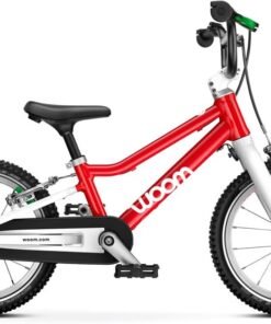 Woom GO 2 Kids Pedal Bike – 14-Inch Lightweight Bicycle for Ages 3–4.5 – V-Brakes – Easy Transition from Balance Bike