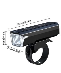 Bike Light, Auto-Sensing Night Mode, Digital Battery Display, IPX5 Waterproof, USB-C Fast Charge, 4 Modes Ultra-Bright LED for Road/Mountain/Night Cycling Safety
