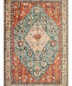 Vintage Persian Style Living Room Carpet, Bedroom Soft Washable Non-Slip Stain-Resistant rug, Easy to Manage and Comfortable